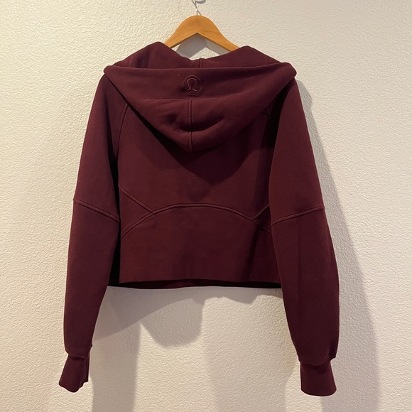 Lululemon Women's Burgundy Scuba M - Picture 2 of 2